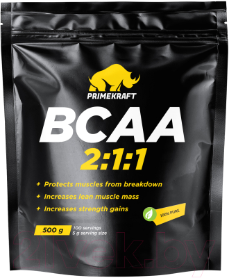 Аминокислоты BCAA Prime Kraft 2:1:1 (500г, без вкуса)