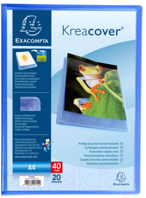 Папка для бумаг Exacompta Kreacover / 5722E (синий)