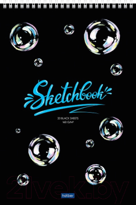 Альбом для рисования Hatber SketchBook Premium. Мыльные пузыри / 20А4Aгр_23479 (20л)