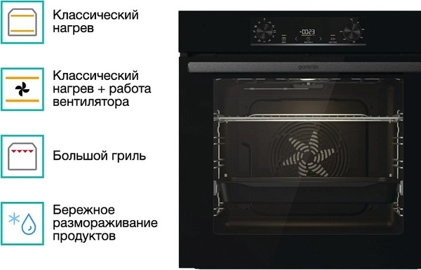 Электрический духовой шкаф Gorenje BO6735E05B
