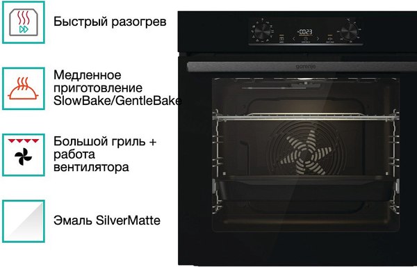 Электрический духовой шкаф Gorenje BO6735E05B