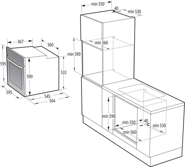 Электрический духовой шкаф Gorenje BO6735E05B
