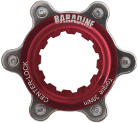 Адаптер дискового тормоза для велосипеда Baradine Center Lock BC-02-RD (красный) - 