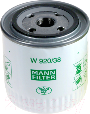 Масляный фильтр Mann-Filter W920/38