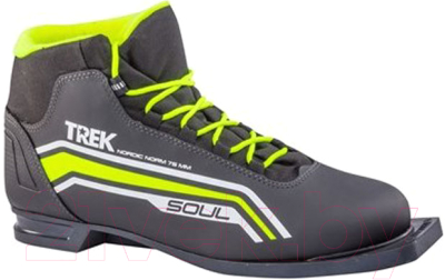 

Ботинки для беговых лыж TREK, Черный;салатовый, Soul 1 ИК