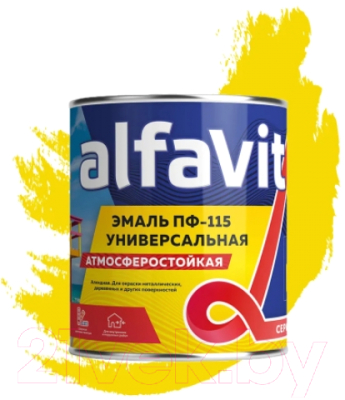 Эмаль Alfavit ПФ-115 (20кг, желтый)