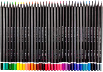 Набор цветных карандашей Bruno Visconti BlackWoodColor / 30-0101 (36цв)