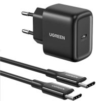 Зарядное устройство сетевое Ugreen CD250 / 50581 (2м, черный) - 