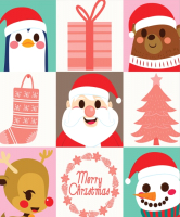 

Скатерть JoyArty, Новогодний коллаж / tc_20315