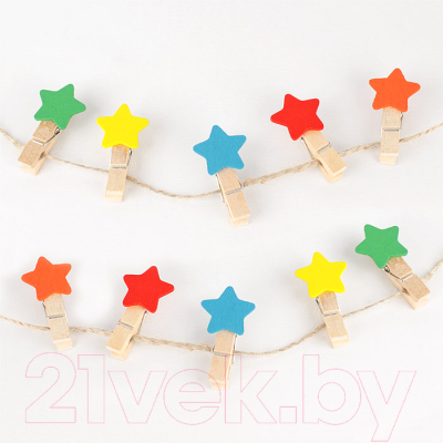 Изображение товара Набор прищепок декоративных Darvish Звездочка / DV-H-1080