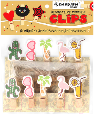 Изображение товара Набор прищепок декоративных Darvish Майами / DV-H-1079