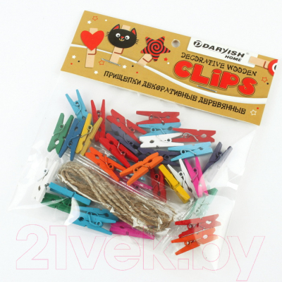 Изображение товара Набор прищепок декоративных Darvish Прищепка / DV-H-1076
