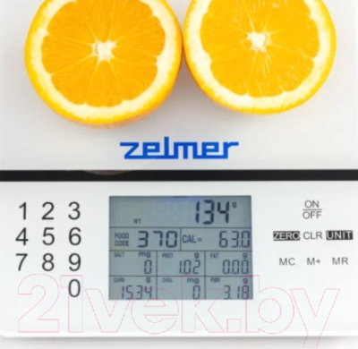 Кухонные весы Zelmer ZKS1500N (белый)