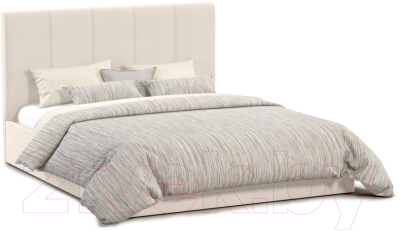 Двуспальная кровать Sofos Джессика тип A с ПМ 180x200 (Amigo Cream)