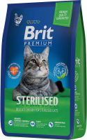 Корм для кошек Brit Premium Cat Sterilized Chicken / 5049592 (8кг) - 