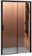 Душевая дверь Aquanet Pleasure 150 / AE60-N-150H200U-BT (черный матовый/прозрачное стекло) - 