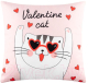 Подушка декоративная Этель Valentine Cat / 5309886 (40x40, велюр) - 