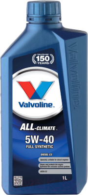 Моторное масло Valvoline All Climate C3 5W40 / 872278 (1л)