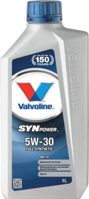 Моторное масло Valvoline SynPower MST C4 5W30 / 872770 (1л)