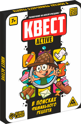 

Настольная игра, Квест-Activ. В поисках фамильного рецепты / 6970399