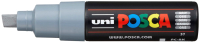 Маркер художественный UNI Mitsubishi Pencil Posca 8мм / PC-8K GREY (серый) - 