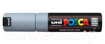 Маркер художественный UNI Mitsubishi Pencil Posca 8мм / PC-8K GREY (серый)