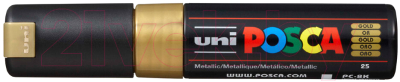 Изображение товара Маркер художественный UNI Mitsubishi Pencil Posca 8мм / PC-8K GOLD (золото)