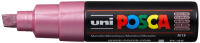 Маркер художественный UNI Mitsubishi Pencil Posca 8мм / PC-8K METALLIC PINK (розовый металлик) - 