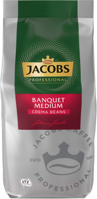 Кофе в зернах Jacobs Banquet Medium Crema (1кг)
