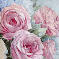 Набор для вышивания Letistitch Бледно-розовые розы / LETI928 - 