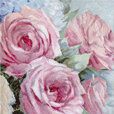 Набор для вышивания Letistitch Бледно-розовые розы / LETI928