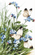 Набор для вышивания Letistitch Бабочки и синие цветы / LETI939 - 