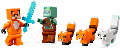 Конструктор Lego Minecraft Лисья хижина 21178