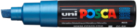 Маркер художественный UNI Mitsubishi Pencil Posca 8мм / PC-8K METALLIC BLUE (синий металлик) - 