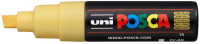 Маркер художественный UNI Mitsubishi Pencil Posca 8мм / PC-8K STRAW YELLOW (солодо-желтый) - 