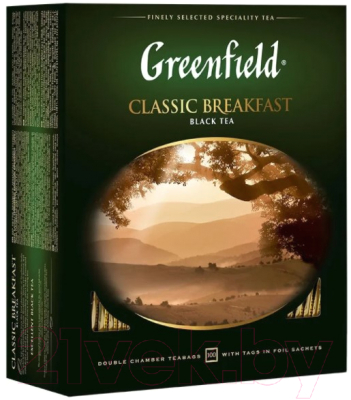Чай пакетированный GREENFIELD Сlassic Breakfast / Nd-00014700 (100пак)