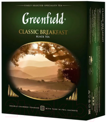 Чай пакетированный GREENFIELD Сlassic Breakfast / Nd-00014700 (100пак)