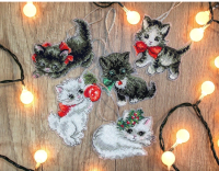 Набор для вышивания Letistitch Рождественские игрушки котята / LETI987 - 