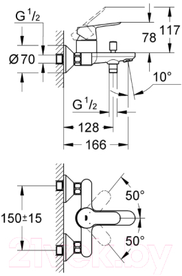 Смеситель GROHE StartEdge 23348000