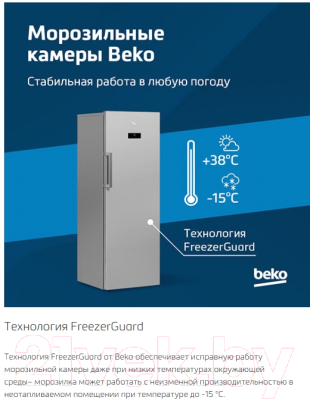 Холодильник с морозильником Beko B1RCNK362W