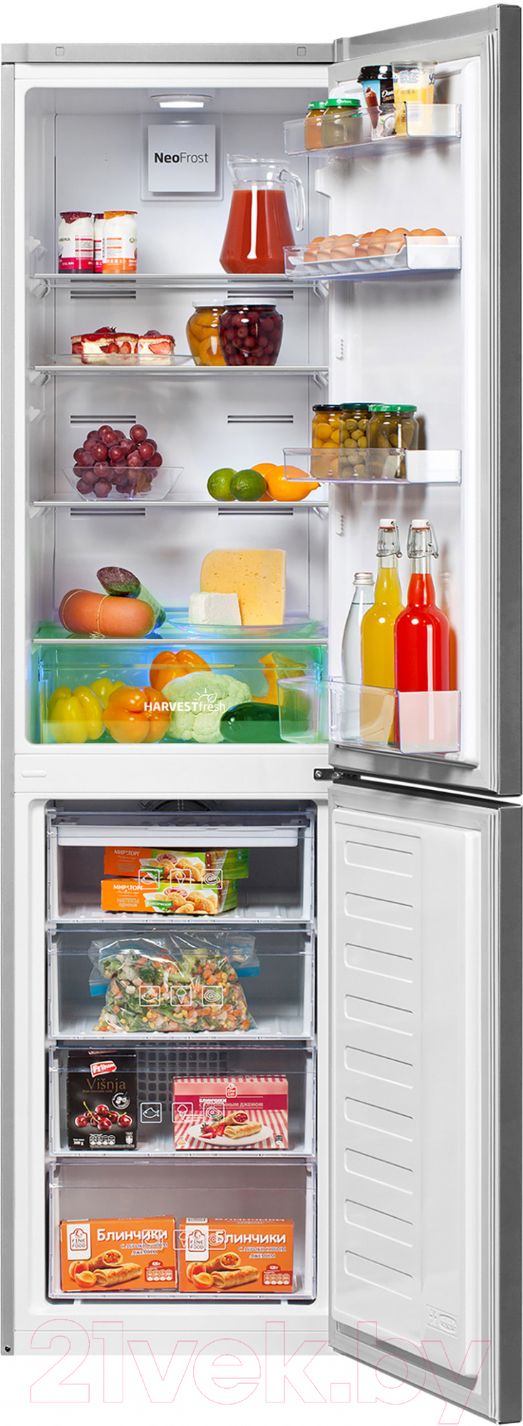Холодильник с морозильником Beko RCNK335E20VX