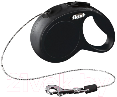 Поводок-рулетка Flexi New Classic Трос 8м / 22825 (M, черный)