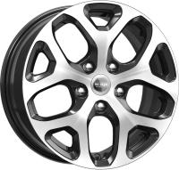 

Литой диск, КС869 Vesta 16x6.5" 4x100мм DIA 60.1мм ET 50мм Алмаз черный