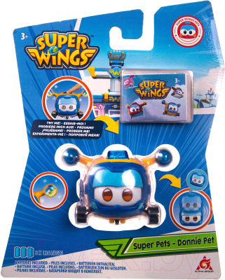 Самолет игрушечный Super Wings Супер питомец Донни / EU750412