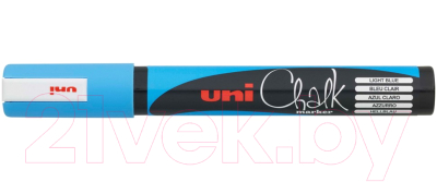 Изображение товара Маркер меловой UNI Mitsubishi Pencil Chalk 1.8-2.5мм / PWE-5M METALLIC BLUE(N) (синий металлик)