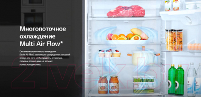 Холодильник с морозильником LG GA-B419SDJL