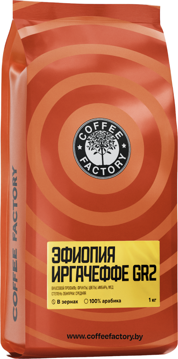 Кофе в зернах Coffee Factory Эфиопия Иргачеффе