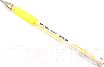 Ручка гелевая UNI Mitsubishi Pencil UM-151(07)PASTEL YELLOW(A) (0.7мм, пастельньный желтый)