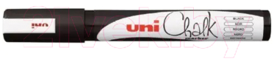 Изображение товара Маркер меловой UNI Mitsubishi Pencil Chalk 0.9-1.3мм / PWE-3MS BLACK(N) (черный)