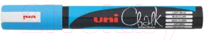Изображение товара Маркер меловой UNI Mitsubishi Pencil Chalk 1.8-2.5мм / PWE-5M L.BLUE(N) (голубой)